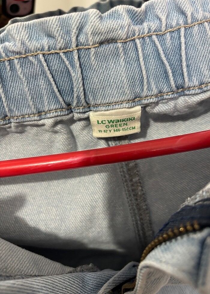 BUZ MAVİSİ KOT ŞORT - Görsel 2