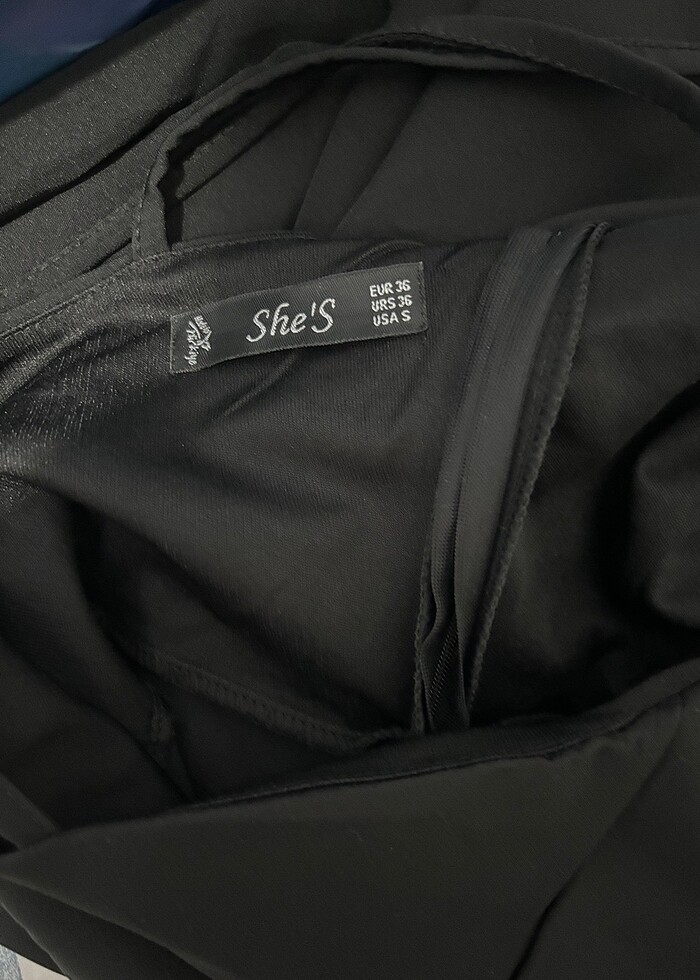 SİYAH KALEM ŞIK ELBİSE - Görsel 2