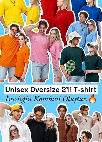 Unisex Oversize Tişört 