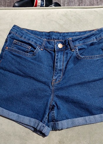 Lacivert Kadın Denim Şort