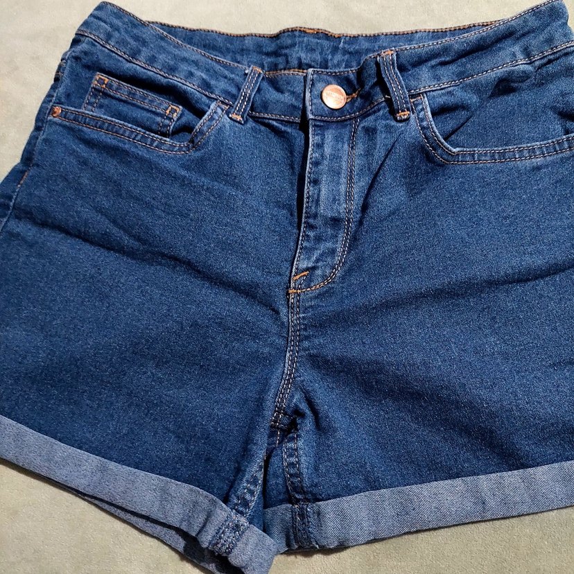 Lacivert Kadın Denim Şort - Görsel 2