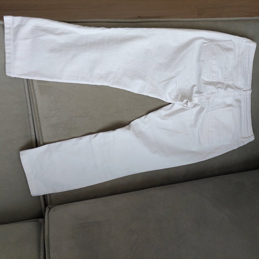 Beyaz kot Kadın Pantolon - Görsel 2