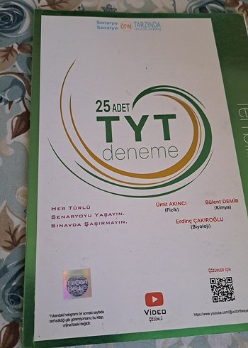 25 Adet TYT Deneme Sınavı Kitabı