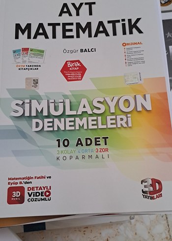 AYT Matematik Simülasyon Denemeleri 10'lu