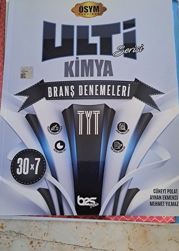 TYT Kimya Branş Denemeleri 30x7