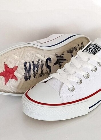 36 Beden beyaz Renk Converse kısa boğazlı