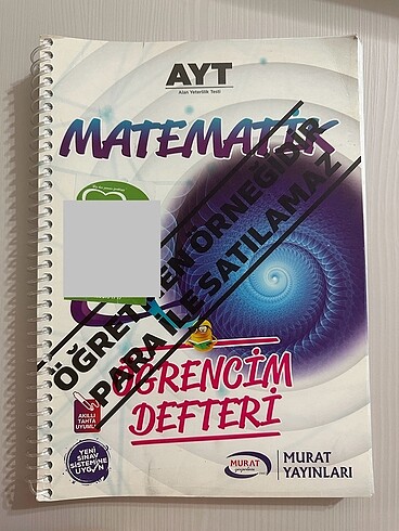 MURAT YAYINLARI AYT MATEMATİK ÖĞRENCİM DEFTERİ