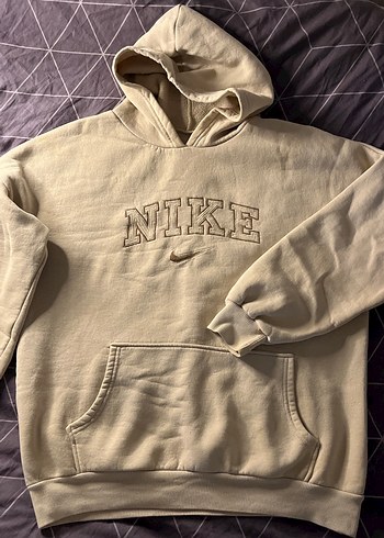 Nike Bej Kapüşonlu Sweatshirt