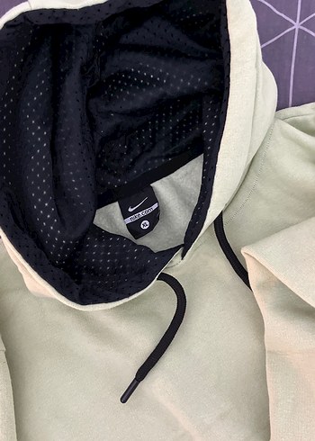 Nike Yeşil Kapüşonlu Uzun Kollu Sweatshirt