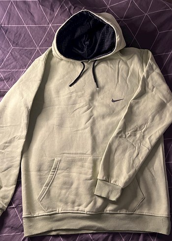 Yeşil Kapüşonlu Uzun Kollu Sweatshirt