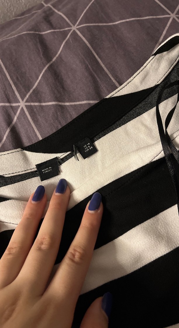 Sarı Detaylı Çizgili Bluz - Görsel 2