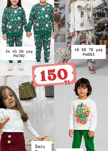 Kız Çocuk Camel Renkli Pamuklu Sweatshirt ve Eşofman - Görsel 2