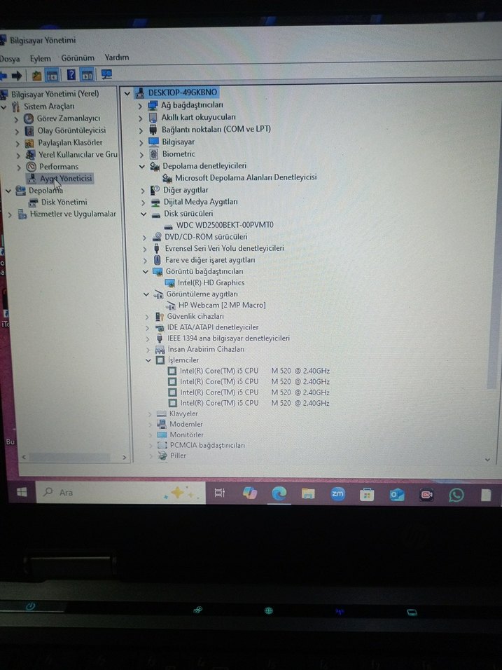 hp elitebook 8440p i5 işlemci - Görsel 2