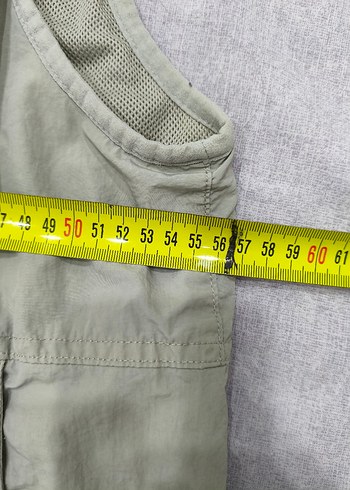 Bej Erkek Kolsuz Fermuarlı Keten Yelek - Görsel 2