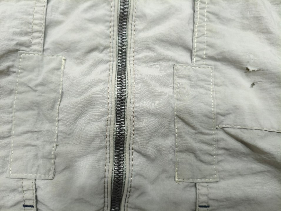 Bej Erkek Kolsuz Fermuarlı Keten Yelek - Görsel 5