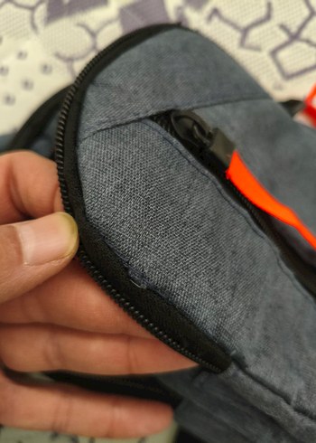 Gri Baskılı Erkek Omuz Çantası - Görsel 3