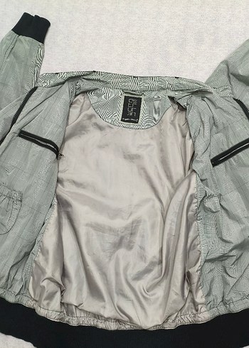 Düğmeli Gri Erkek Street Wear Ceket - Görsel 3