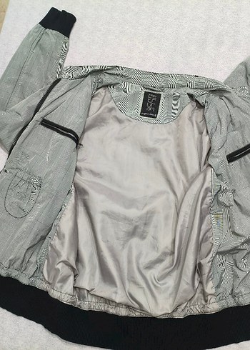 Düğmeli Gri Erkek Street Wear Ceket - Görsel 5