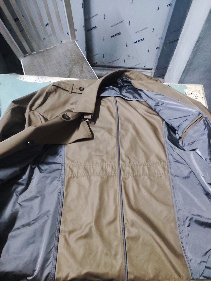 Bej Erkek Midi Boy Düğmeli Trençkot - Görsel 4