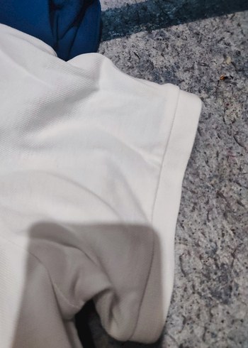 Erkek Beyaz Kısa Kollu Polo Tişört - Görsel 5