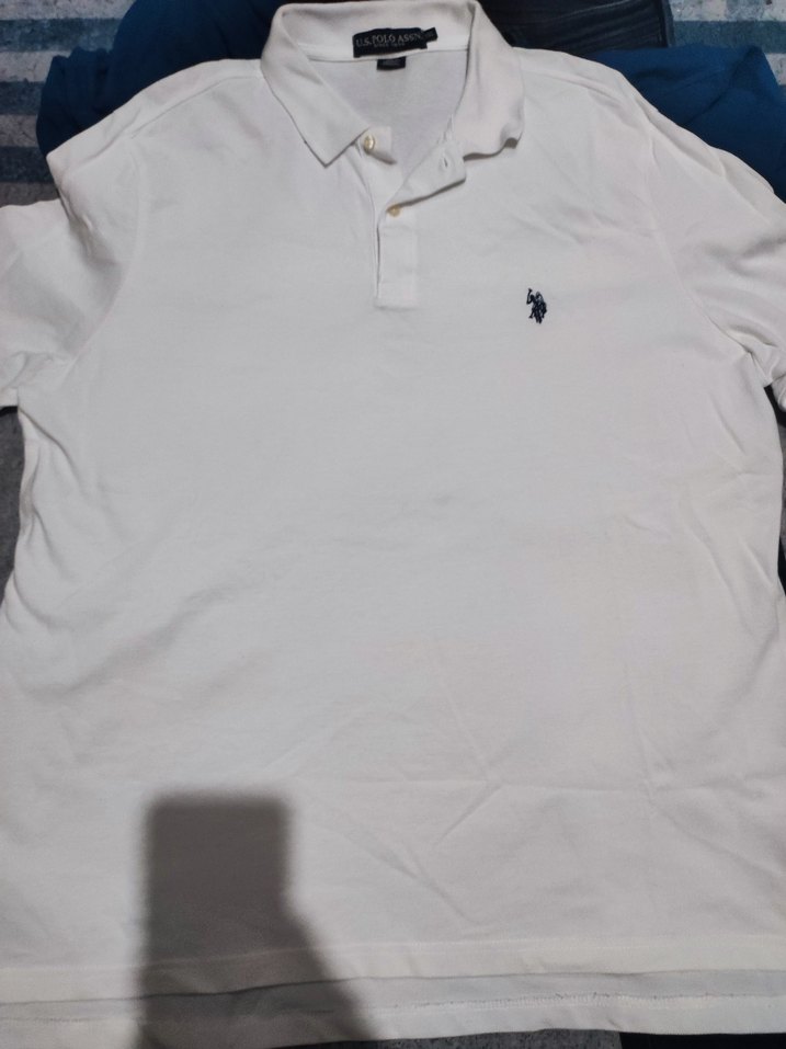 Erkek Beyaz Kısa Kollu Polo Tişört - Görsel 2