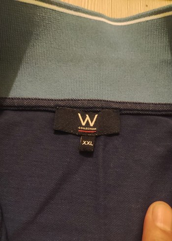xxl Beden Düğmeli Lacivert Kısa Kollu Polo Tişört