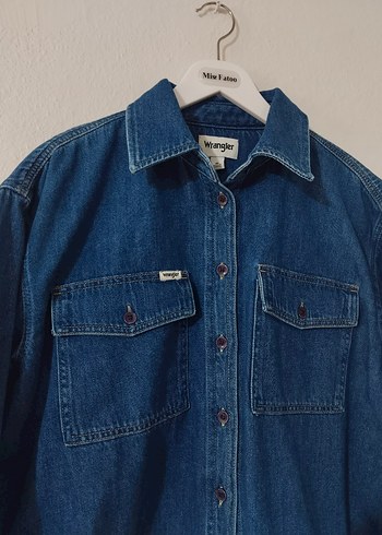 Wrangler WRANGLER Düğmeli Lacivert Kadın Denim Ceket