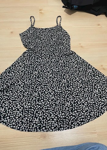 Siyah İnce Askılı Elbise - Görsel 2