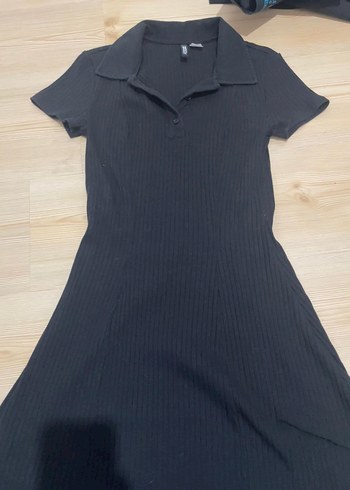 siyah midi kadın elbise - Görsel 3