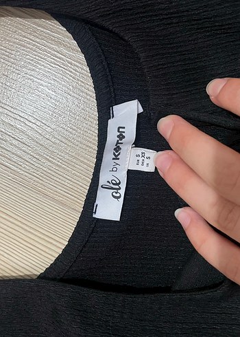 Siyah V Yakalı Mini Kadın Elbise - Görsel 4