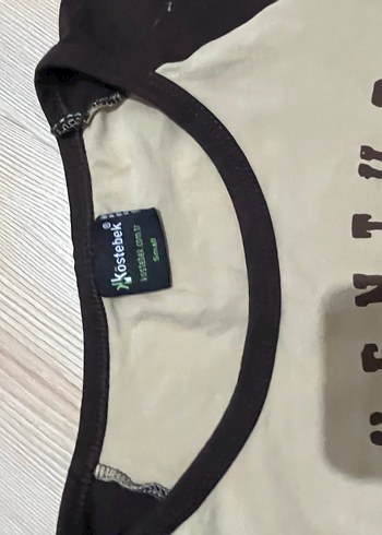 y2k Kadın Kahverengi Uzun Kollu Crop Top - Görsel 3