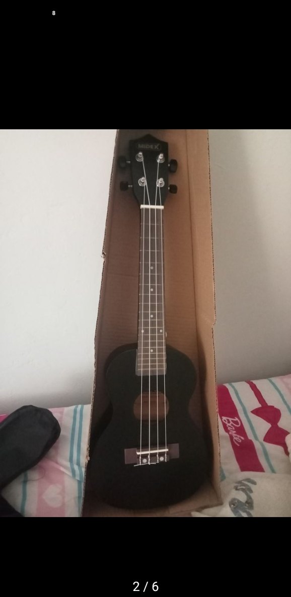 Siyah Ukulele Gitar MİDEX - Görsel 2