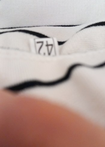 Çizgili Piliseli Midi Hamile Eteği - Görsel 3