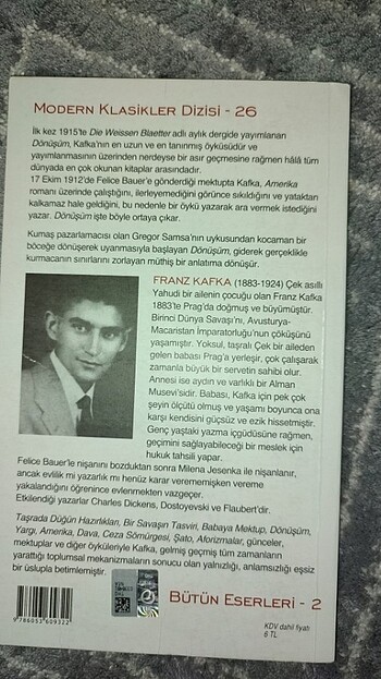  FRANZ KAFKA DÖNÜŞÜM 
