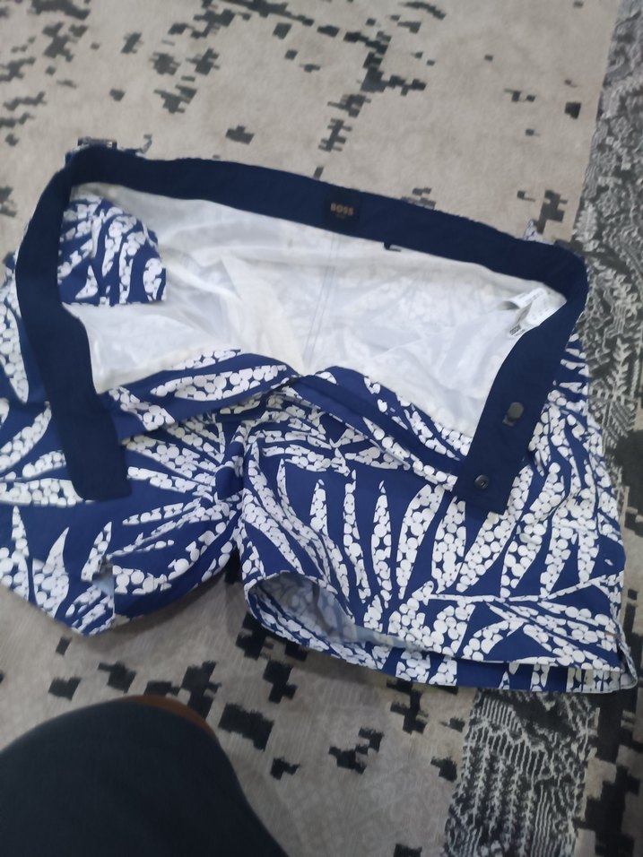 Mavi Bağcıklı Mini deniz Şortu - Görsel 4