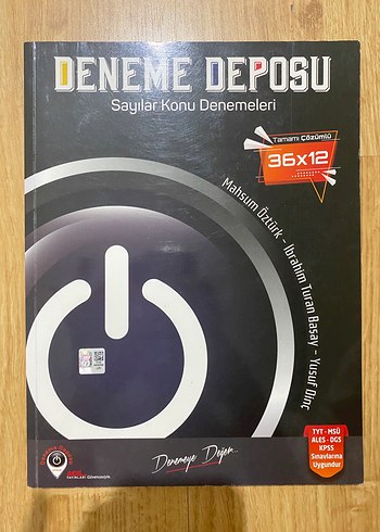 Deneme Deposu Sayılar Konu Denemeleri Kitabı