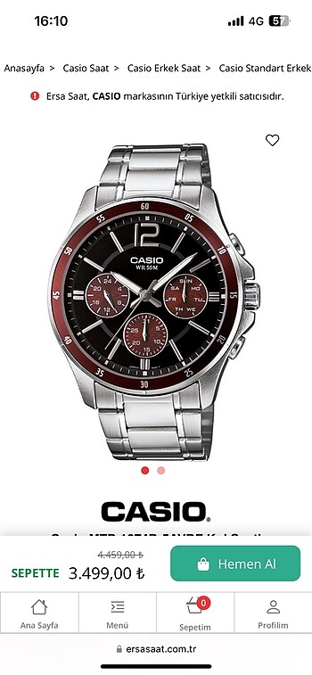 Casio Erkek Saati