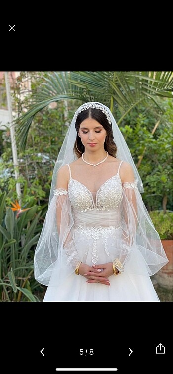 s Beden beyaz Renk Esmin sposa İzmir