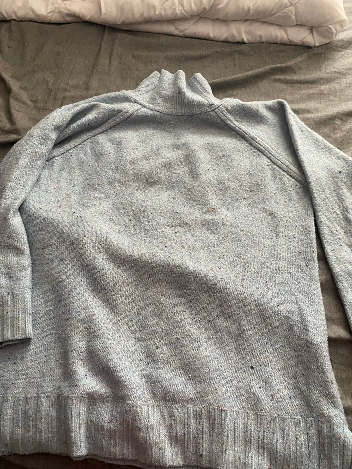 Gri Kadın Yün Balıkçı Yaka Kazak - Görsel 2