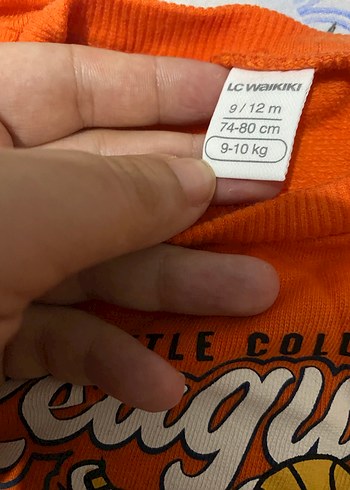 Turuncu Baskılı Erkek Çocuk Sweatshirt - Görsel 3