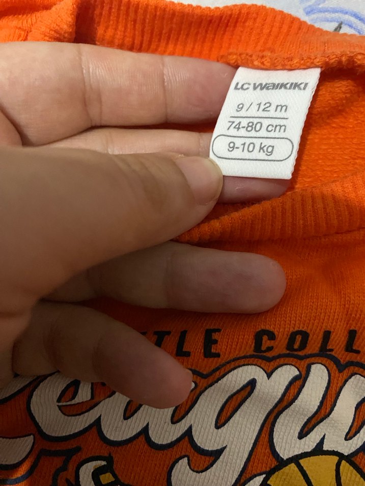 Turuncu Baskılı Erkek Çocuk Sweatshirt - Görsel 3