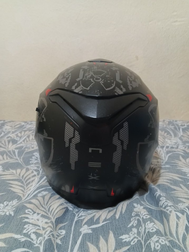 Nexx Desenli Siyah Motosiklet Kaskı, Tokalı - Görsel 3