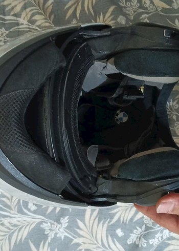 BMW Minimalist Beyaz Motosiklet Kaskı - Görsel 10