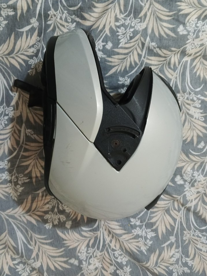 BMW Minimalist Beyaz Motosiklet Kaskı - Görsel 2