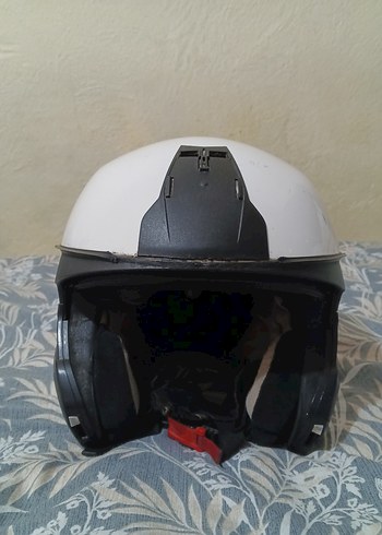 BMW Beyaz Minimalist Motosiklet Kaskı - Görsel 6