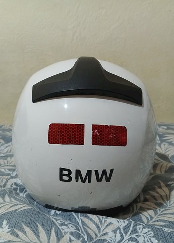 BMW Beyaz Minimalist Motosiklet Kaskı - Görsel 10