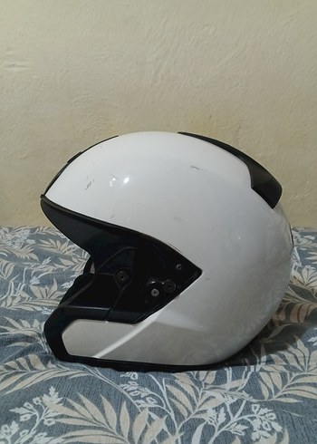 BMW Beyaz Minimalist Motosiklet Kaskı - Görsel 7