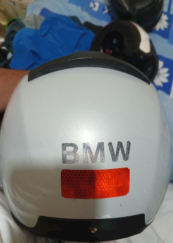 BMW Beyaz Minimalist Motosiklet Kaskı - Görsel 8