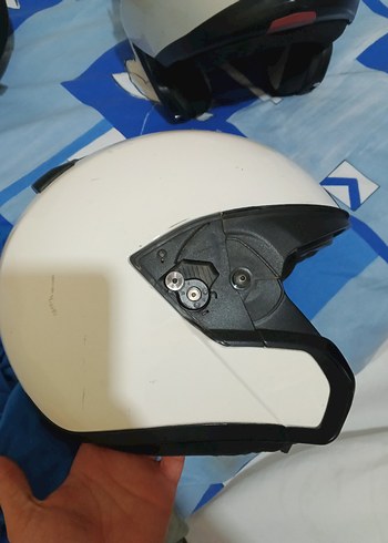 BMW Beyaz Minimalist Motosiklet Kaskı - Görsel 2