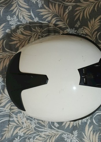 BMW Beyaz Minimalist Motosiklet Kaskı - Görsel 5